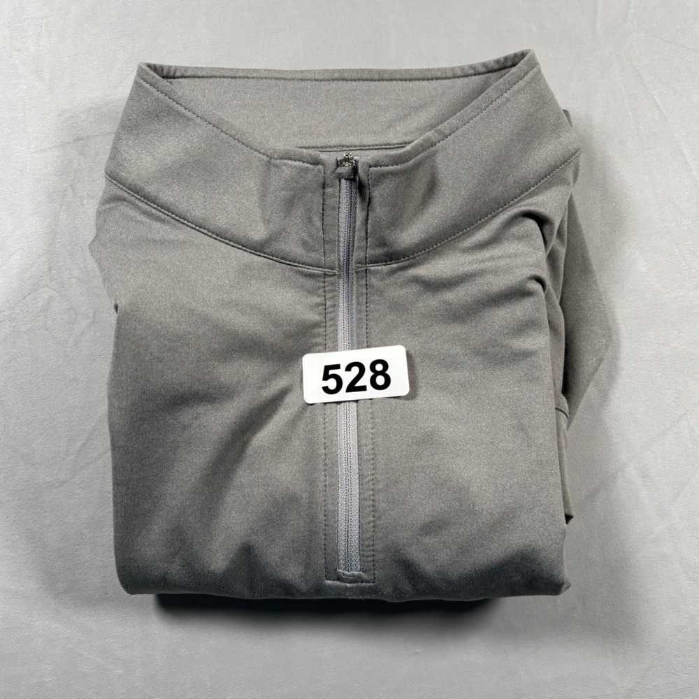Peter Millar Quarter Zip Pullover Mens XXL Gray Performance Golf Long Sleeve Top - Picture 11 of 11